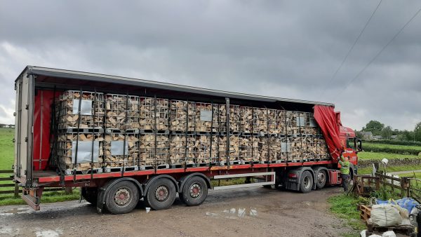 Crates of logs